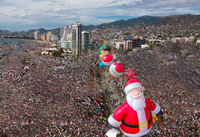 5 millones de personas en el Desfile de Globos en Acapulco