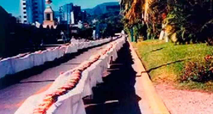 La Rosca de Reyes más grande del Mundo en Acapulco 1996