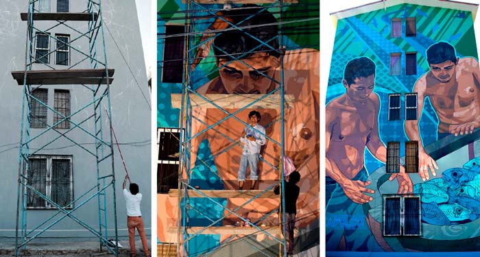 Artistas Acapulqueños realizan Mural en Infonavit