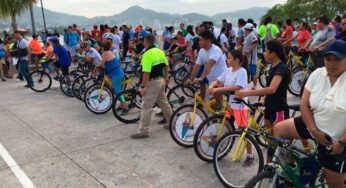 Inauguran en Acapulco la Ciclovía Recreativa