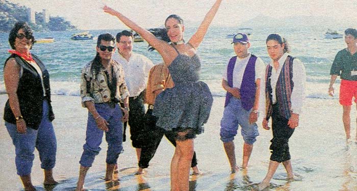 Cuando Selena visitaba las playas de Acapulco
