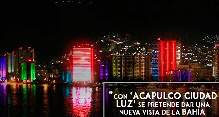 Convertirán a Acapulco en “Ciudad Luz” para atraer al Turismo Internacional