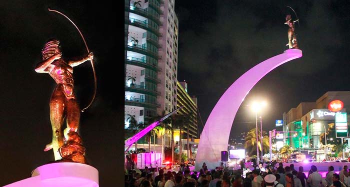 Acapulco estrena nuevo monumento de La Diana