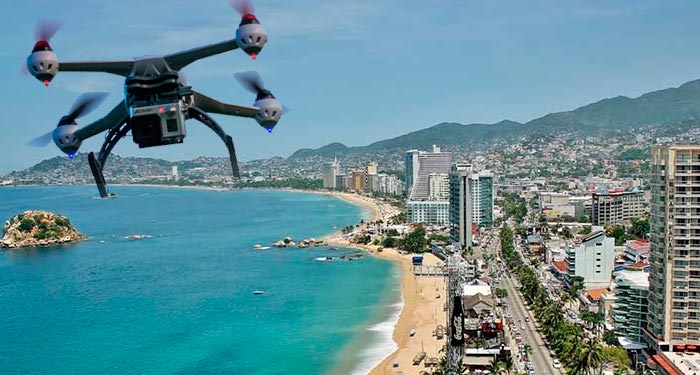 7 Drones vigilarán a Acapulco para acabar con la inseguridad