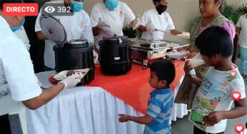 Hotel Krystal Beach Acapulco regala bufet de comida a ambulantes