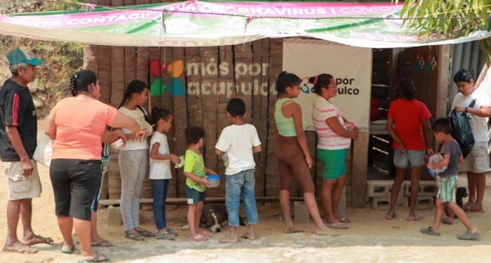 Jóvenes Acapulqueños instalan comedores comunitarios en colonias