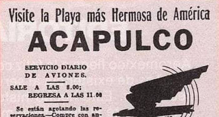 Así promocionaban en el mundo a Acapulco en los años 50’s