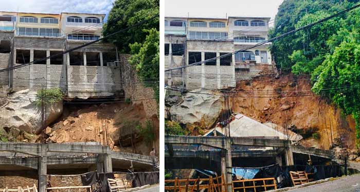 Se colapsa vivienda en Costa Azul a causa de las lluvias y temblores